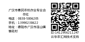 广汉市惠民农机作业专业合作社